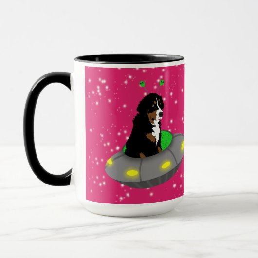Alien Bernese Mountain Dog Mok (Links)