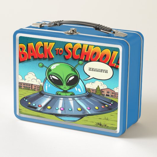 Alien bestudeert de aarde (Voorkant)