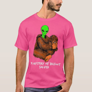 Alien Bigfoot Ufo-ontvoering T-shirt