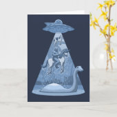 Alien, Bigfoot, Unicorn, Nessie Kaart (Gele Bloem)
