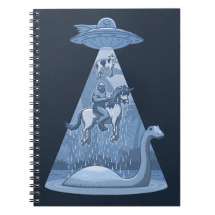 Alien, Bigfoot, Unicorn, Nessie Notitieboek