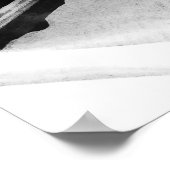 Alien Biker (Black & White versie) Poster (Hoek)