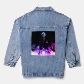 Alien Biker (Dreamy Version) Tri-Blend Shirt Denim Jacket (Achterkant)