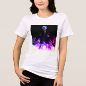 Alien Biker (dromerige versie) Tri-Blend Shirt (Voorkant)