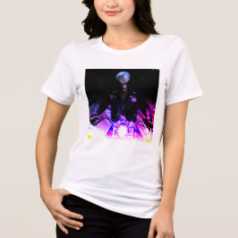 Alien Biker (dromerige versie) Tri-Blend Shirt