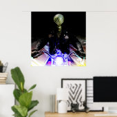 Alien Biker Poster (Thuiskantoor)