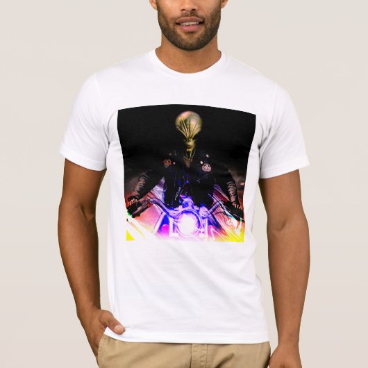 Alien Biker T-shirt (Voorkant)
