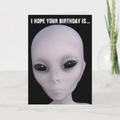 ALIEN BIRTHDAY CARDS KAART (Voorkant)