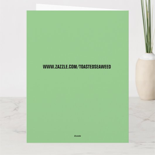 ALIEN BIRTHDAY FUNNY OVERSIZED CARDS KAART (Achterkant)