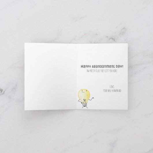 Alien Birthday Kaart (Binnen)