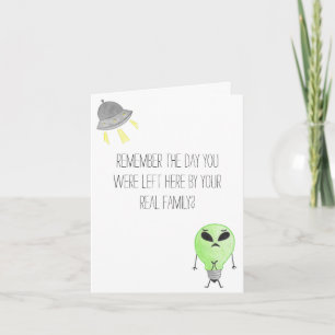 Alien Birthday Kaart