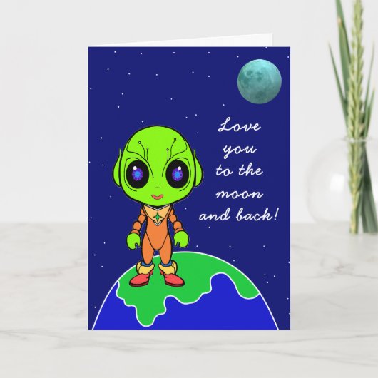 Alien Birthday Kaart nieuw bij Jo Afbeeldingen (Voorkant)
