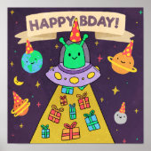 Alien Birthday Poster (Voorkant)