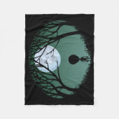 Alien Blanket Cute Alien Gray Art Fleece Blanket (Voorkant)