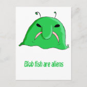 Alien blob briefkaart (Voorkant)
