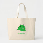 Alien blob grote tote bag (Voorkant)