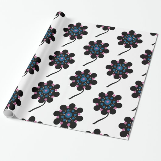 Alien Blooms Cadeaupapier (Uitgerold)