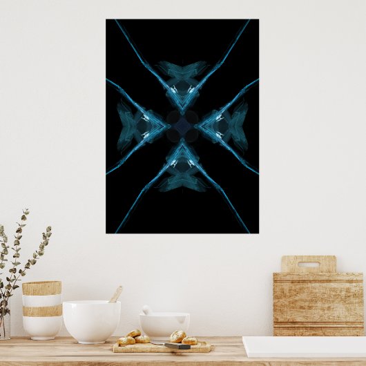 Alien Blue Fish Poster (Keuken)