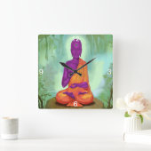 Alien Boeddha-uurklok Vierkante Klok (Huis)