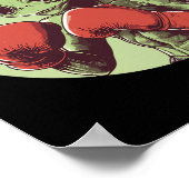 Alien Boxer klaar om te vechten in handschoenen Poster (Hoek)