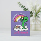 Alien brace Your wierdness Briefkaart (Staand voorkant)