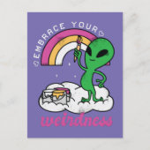Alien brace Your wierdness Briefkaart (Voorkant)