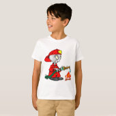 Alien-brandweerman T-shirt (Voorkant volledig)