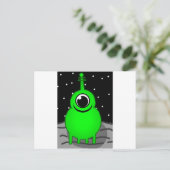 Alien Briefkaart (Staand voorkant)