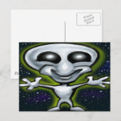 Alien Briefkaart (Voorkant / Achterkant)