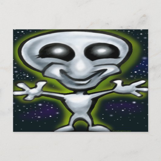 Alien Briefkaart (Voorkant)