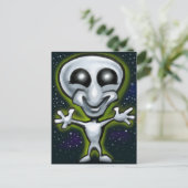 Alien Briefkaart (Staand voorkant)