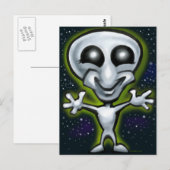 Alien Briefkaart (Voorkant / Achterkant)