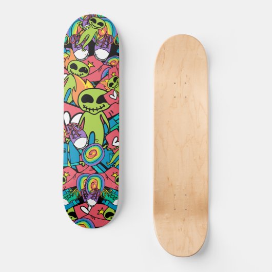 Alien Bro Persoonlijk Skateboard (Voorkant)