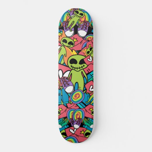 Alien Bro Persoonlijk Skateboard (Voorkant)