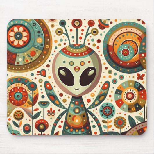 Alien Bug Mousepad Muismat (Voorkant)
