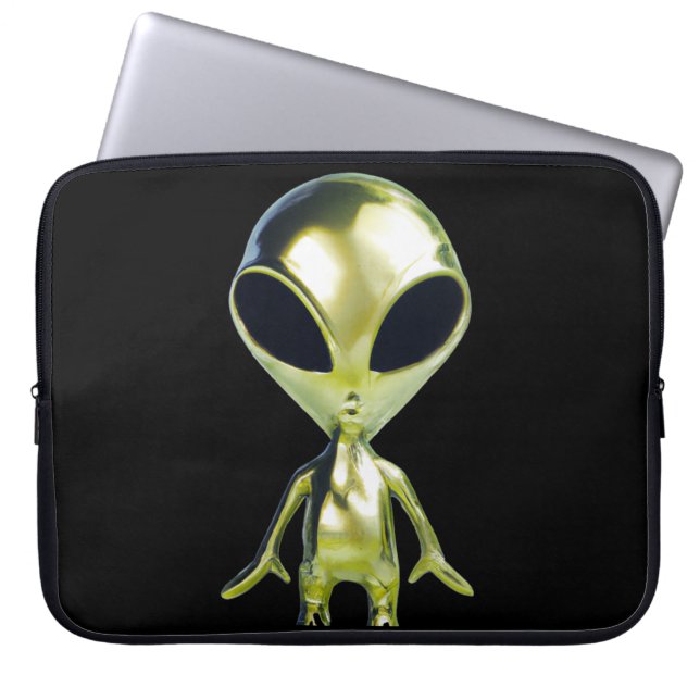 Alien buitenaardse laptophoes laptop sleeve (Voorkant)
