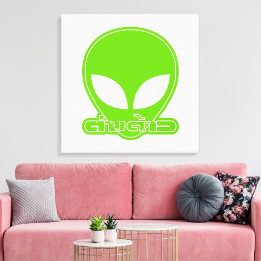 Alien [buitenlander] Tang Dao☐ Thai Language Scrip Canvas Afdruk (Insitu (Woonkamer))