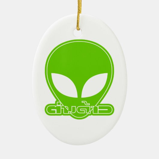 Alien [buitenlander] Tang Dao☐ Thai Language Scrip Keramisch Ornament (Voorkant)