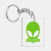 Alien [buitenlander] Tang Dao☐ Thai Language Scrip Sleutelhanger (Voorkant Links)