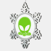 Alien [buitenlander] Tang Dao☐ Thai Language Scrip Tin Sneeuwvlok Ornament (Rechts)