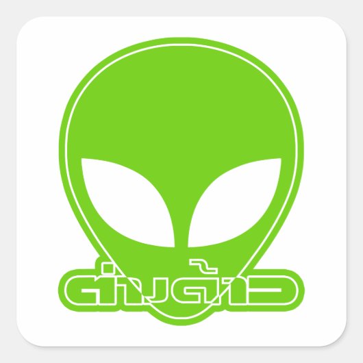 Alien [buitenlander] Tang Dao☐ Thai Language Scrip Vierkante Sticker (Voorkant)
