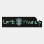Alien Bumpersticker Friendly Alien Bumpersticker (Voorkant)