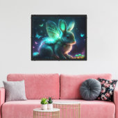 Alien Bunny Canvas Afdruk (Insitu (Woonkamer))