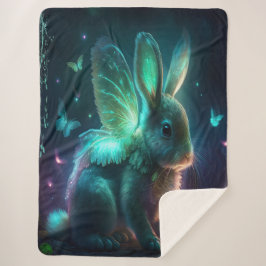 Alien Bunny Sherpa Deken