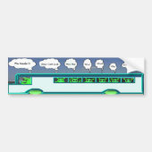Alien Bus Bumpersticker (Voorkant)