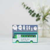 Alien bus-visitekaartje visitekaartje (Staand voorkant)