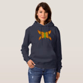 Alien Butterfly Basic Hooded Sweatshirt (Voorkant volledig)