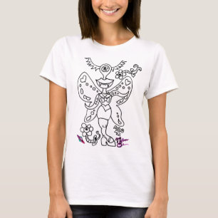 Alien Butterfly M13 Graphic Art T-shirt