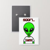 Alien Button (Voorkant / Achterkant)
