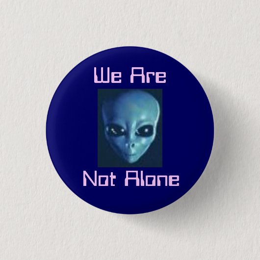 Alien Button! Ronde Button 3,2 Cm (Voorkant)